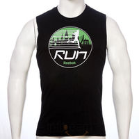 Reebok Run Graphic Tank Black, s, black