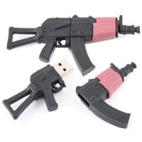 Microware AK 47 Rifle Gun Shape Designer Pen drive, 8 gb, standard-multicolor