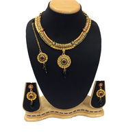 Shriya Traditional Designer Austrian Diamond Nacklace Set With Maang Tikka