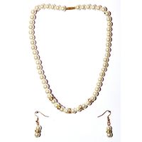 Veinice Cream Pearl Necklace For Women