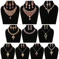Shriya 10 Austrian Diamond And 18 Karat Gold Plated Combo Nacklace Set With Maang Tikka And Pendant Set