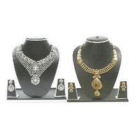 Shriya Austrian Diamond And 18 Karat Gold Plated Necklace Combo Set