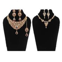Shriya Austrian Diamond And 18 Karat Gold Plated Necklace Combo Set With Maang Tikka