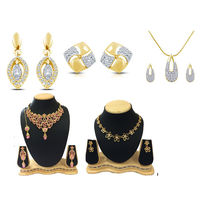 Shriya Beautiful Austrian Diamond Combos Of Necklace With Maang Tikka And Earrings Set