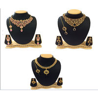 Shriya Beautiful Austrian Diamond Necklace Set Combos With Maang Tikka
