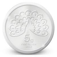 Amrapali Mayura Silver Coin, 5 gm