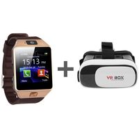 Combo Of Digiboom Smart Watch With SIM & Camera+ Free Digiboom VR Box