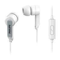 Philips SHE1405 In-ear Headset,  white